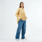 Yesil Studio Mustard Bloom Tunic - Stylish Summer Collection Pakistan