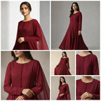 Flowing Chiffon Frock & Dupatta Set (33% OFF)