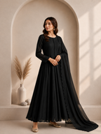 Flowing Chiffon Frock & Dupatta Set (33% OFF)