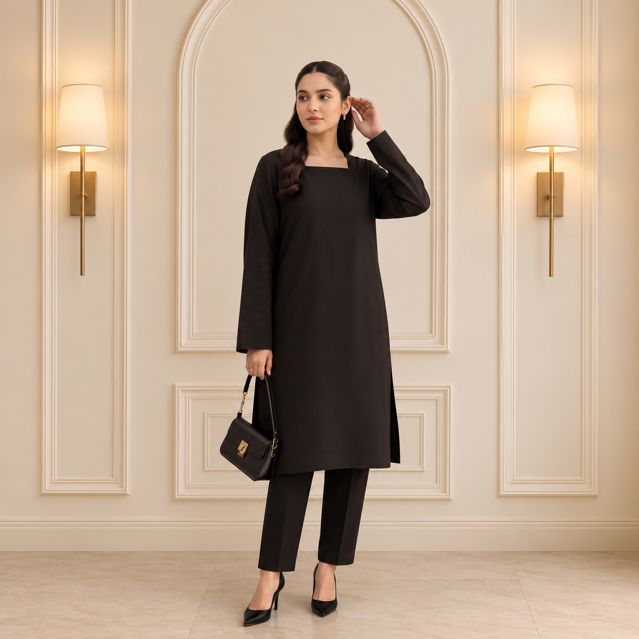 Noir Essence – 2-Piece Summer Cotton Set