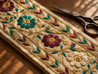 Sandstone Embroidered Cotton A-Line Set (2 Pc)