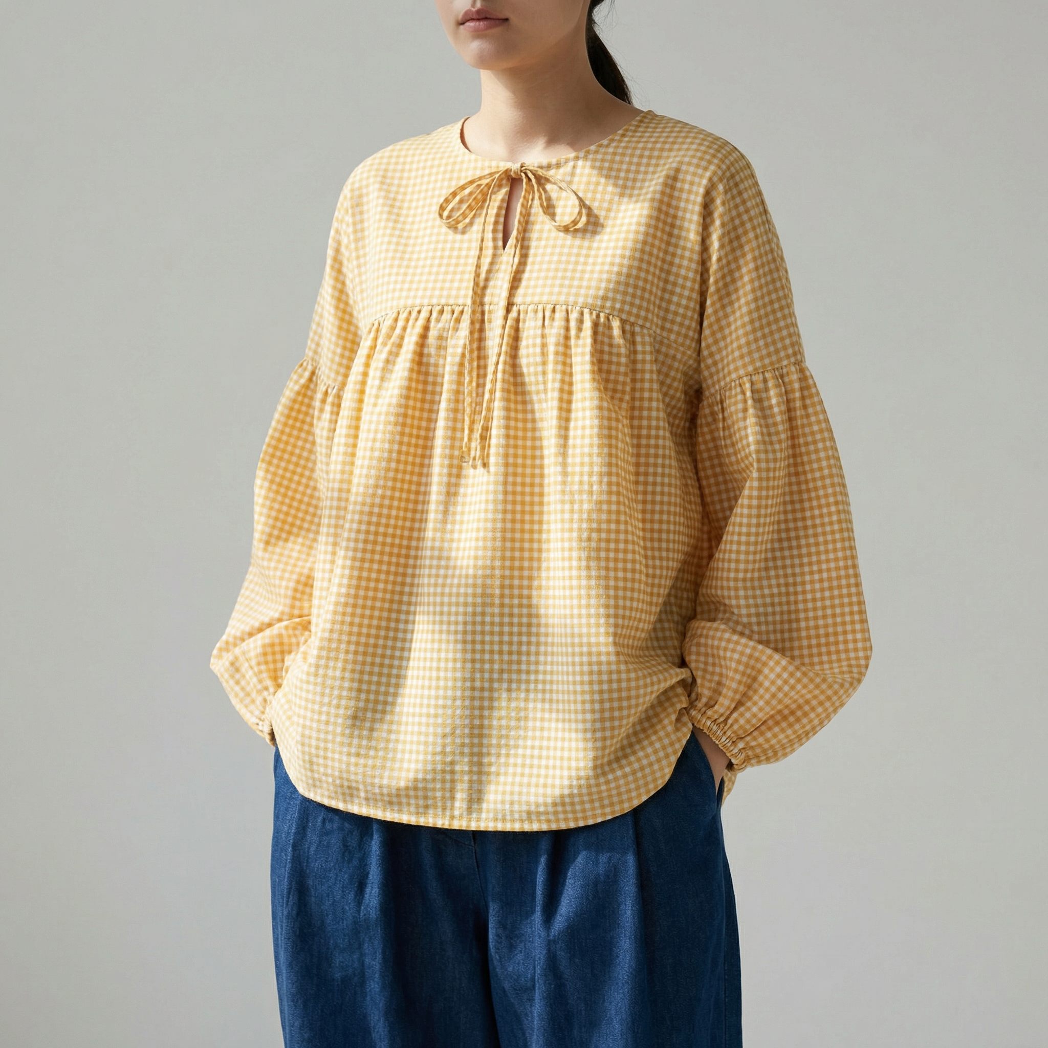 Yesil Studio Mustard Bloom Tunic - Stylish Summer Collection Pakistan