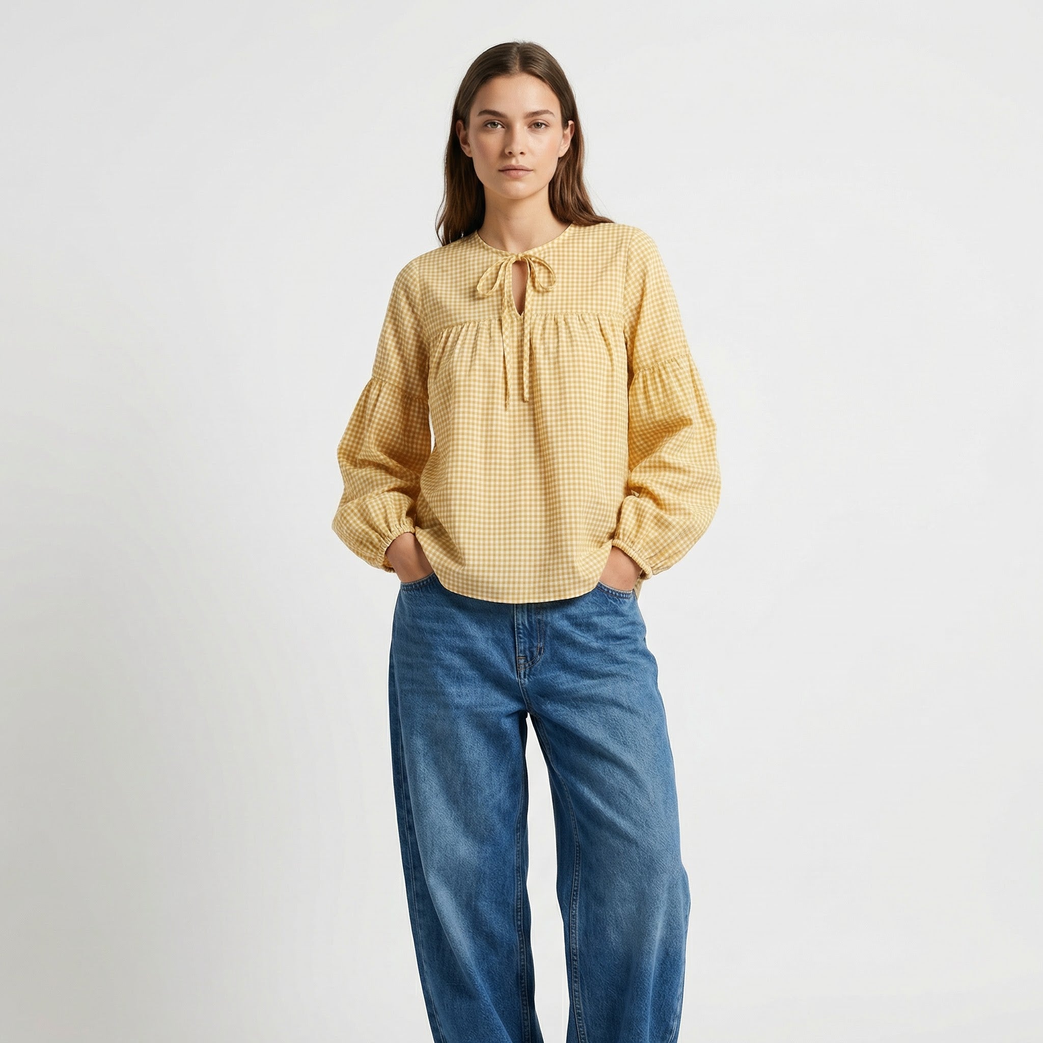 Yesil Studio Mustard Bloom Tunic - Stylish Summer Collection Pakistan