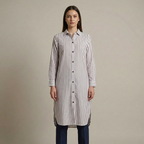 Vertical Stripe Button-Down Shirt (20% OFF)