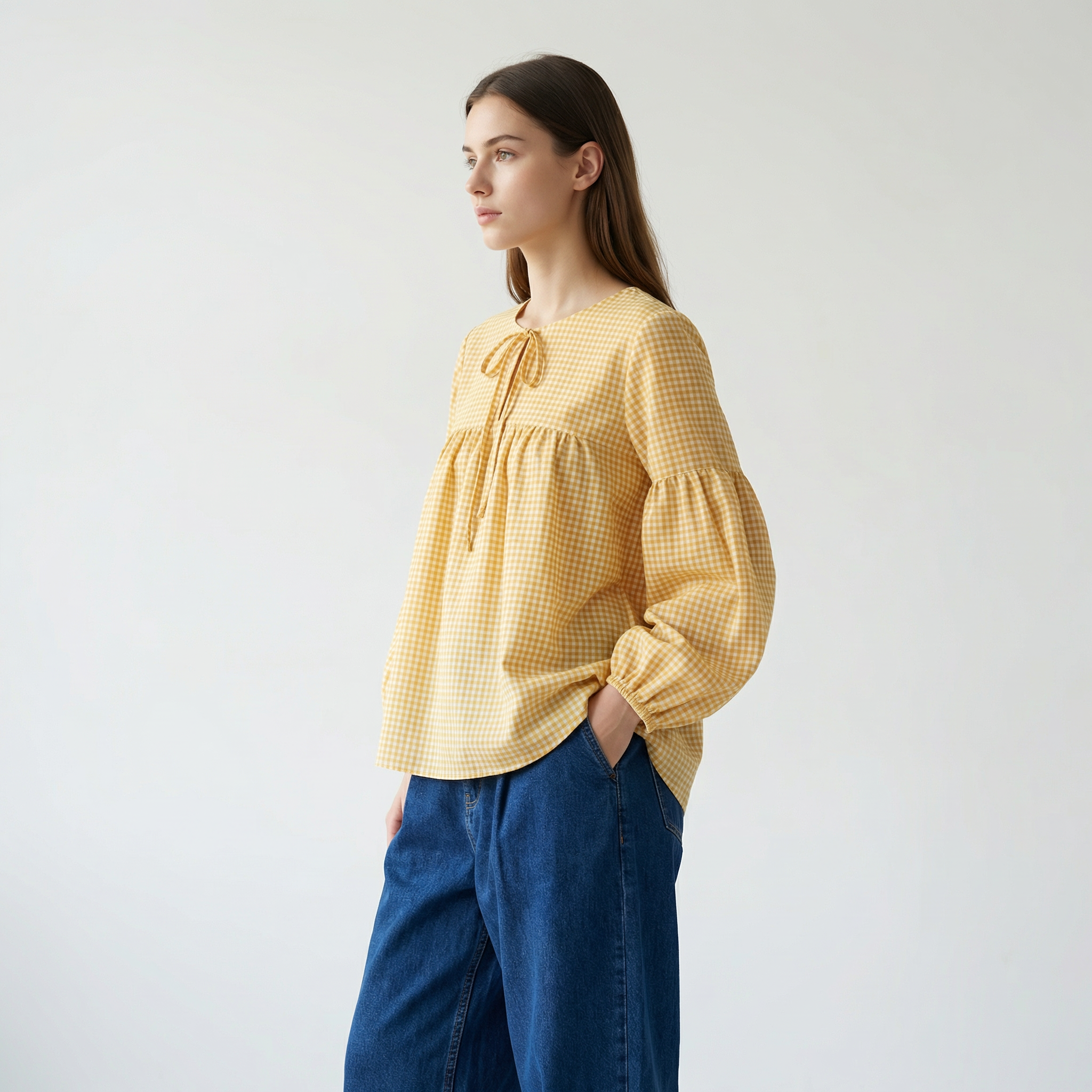 Yesil Studio Mustard Bloom Tunic - Stylish Summer Collection Pakistan