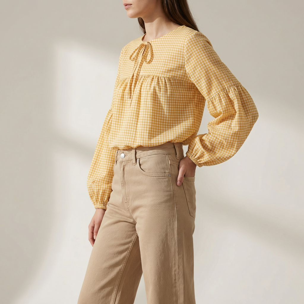 Yesil Studio Mustard Bloom Tunic - Stylish Summer Collection Pakistan