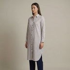 Vertical Stripe Button-Down Shirt (20% OFF)